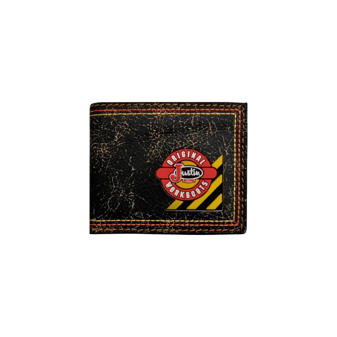 3D Belt Justin Men's Black Leather Wallet