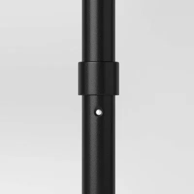 6' Round Outdoor Patio Market Umbrella Tan with Black Pole - Room Essentials