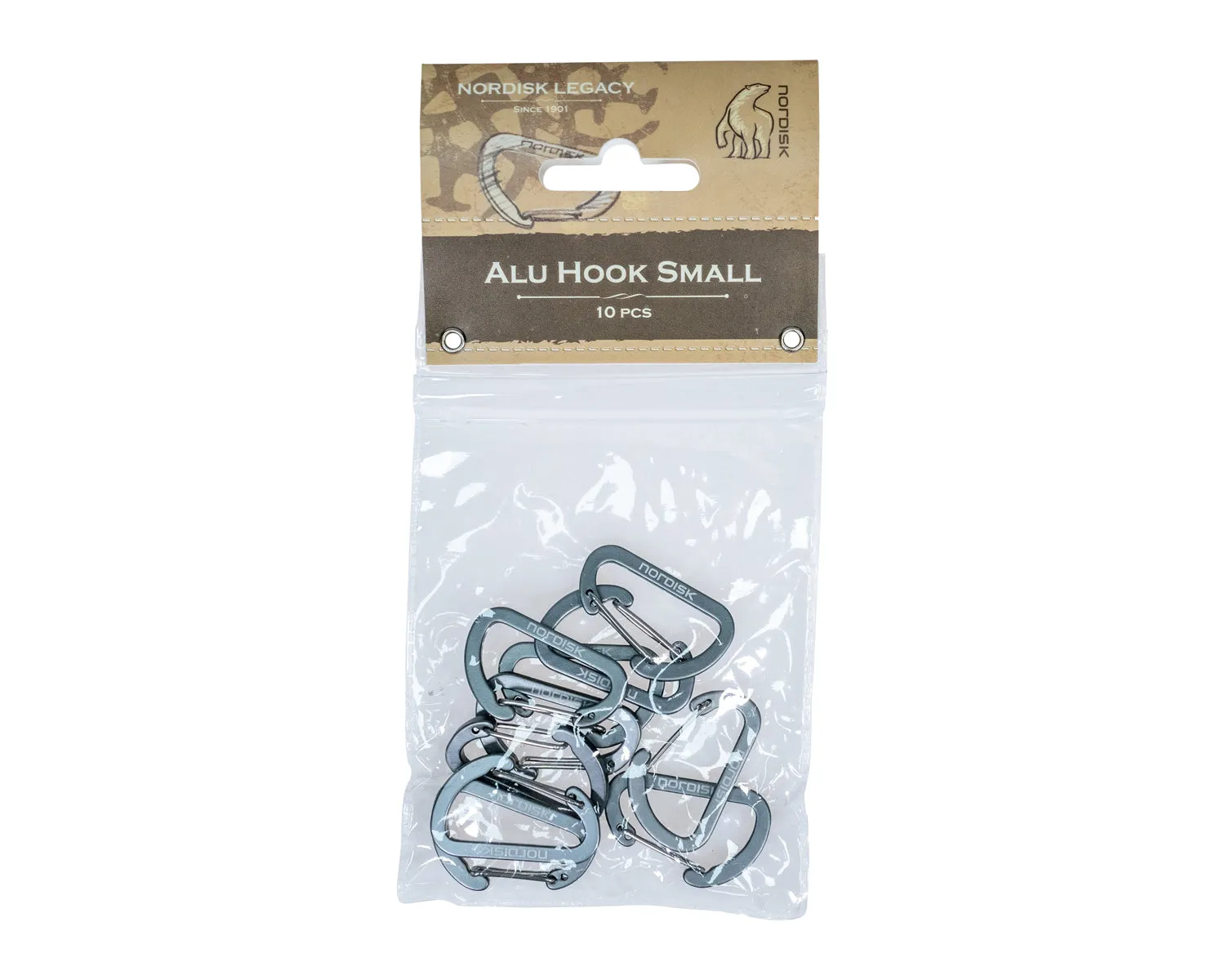 Alu Hook Small - Matt Silver