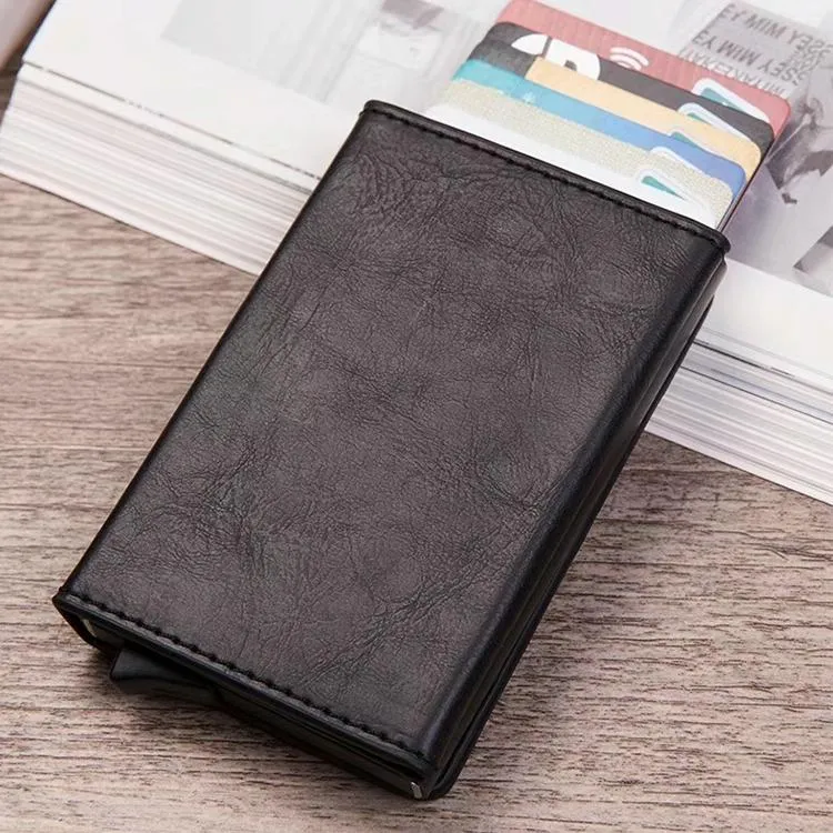 Aluminum Rfid Card Holder with Automatic Pop-up Function