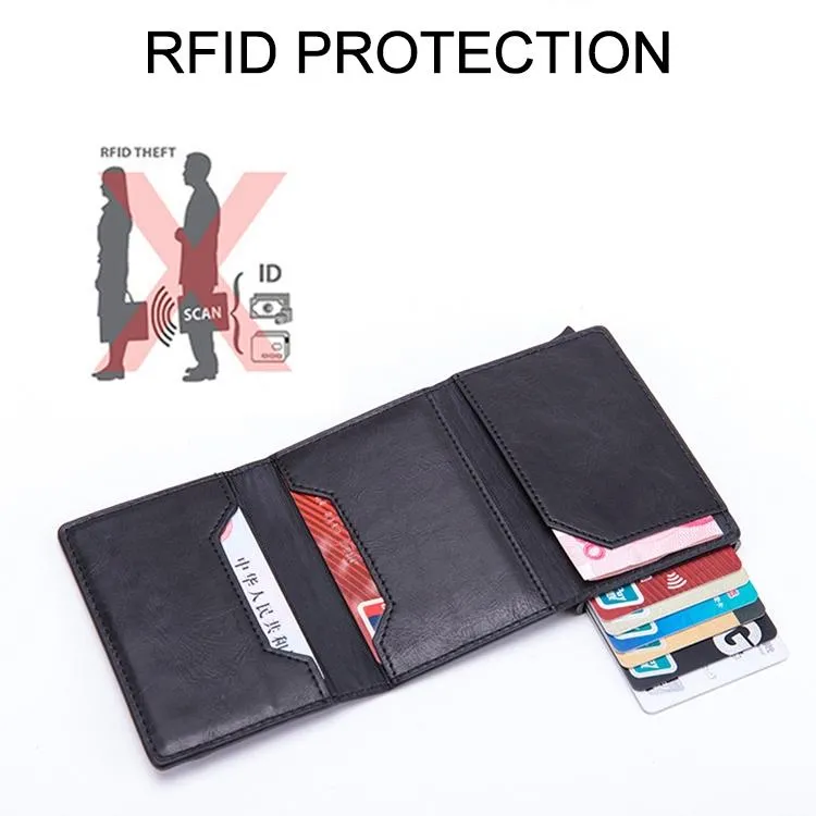 Aluminum Rfid Card Holder with Automatic Pop-up Function