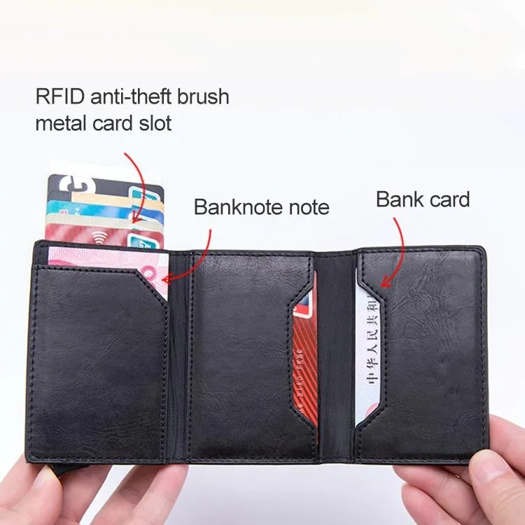 Aluminum Rfid Card Holder with Automatic Pop-up Function