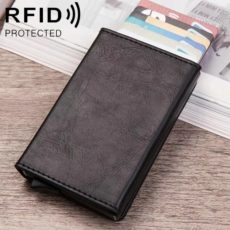 Aluminum Rfid Card Holder with Automatic Pop-up Function