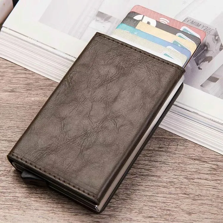 Aluminum Rfid Card Holder with Automatic Pop-up Function