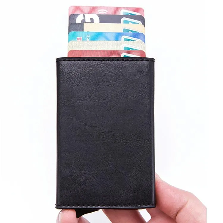 Aluminum Rfid Card Holder with Automatic Pop-up Function