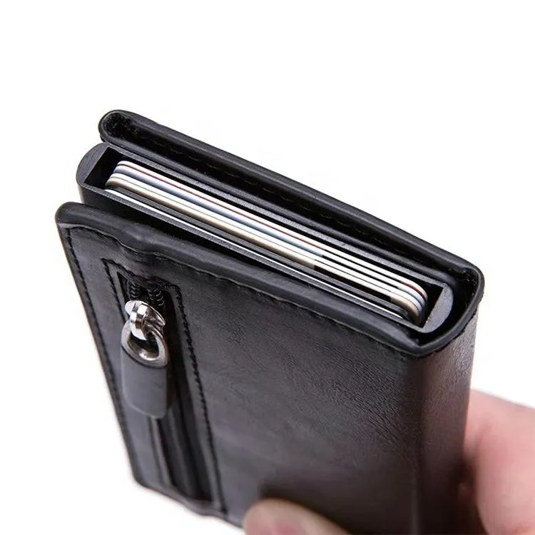 Aluminum Rfid Card Holder with Automatic Pop-up Function