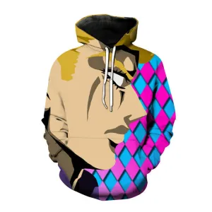 Anime JOJO's Bizarre Adventure 3D Hoodies Casual Oversized Pullover Sweatshirt