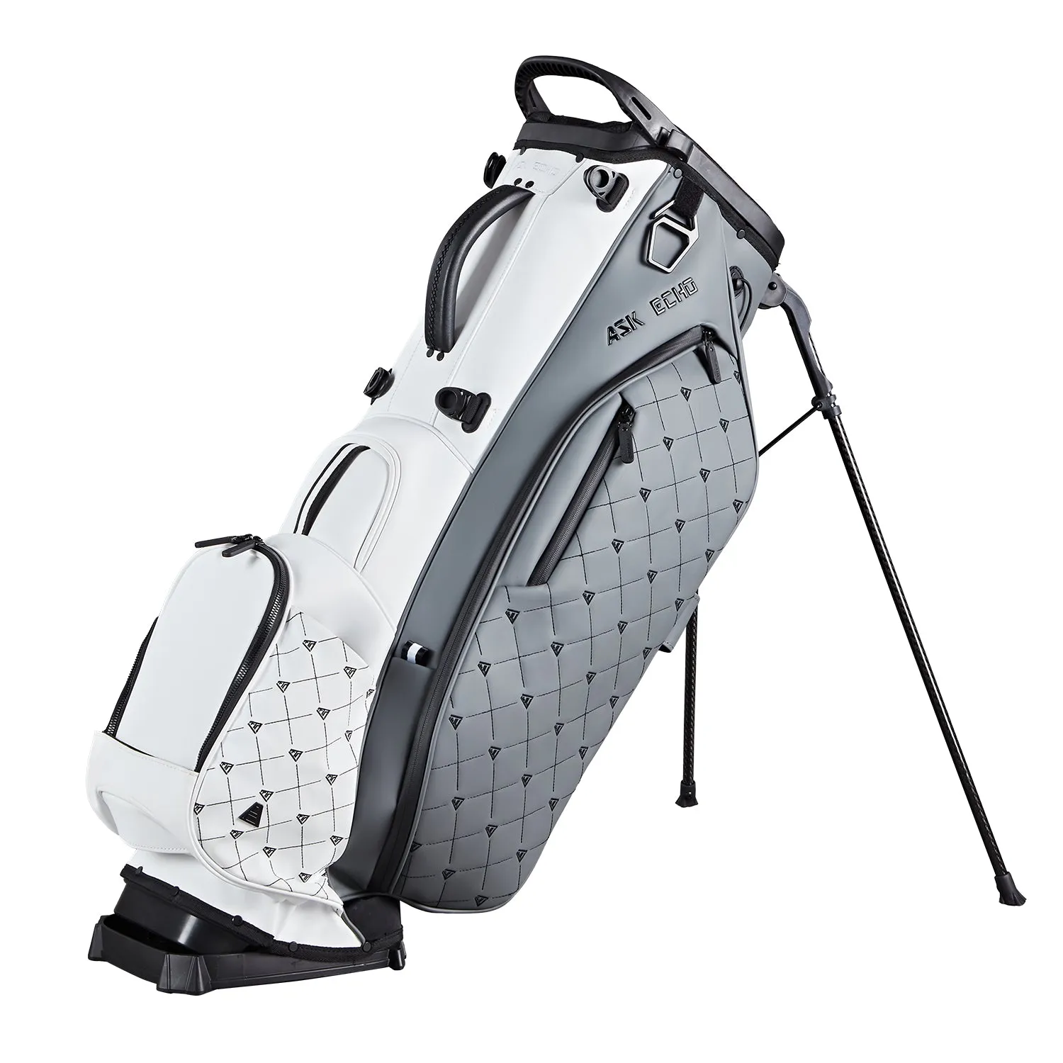 Ask Echo Golf Prestige-14 Way Full Length Hybrid Stand Bag / Grey