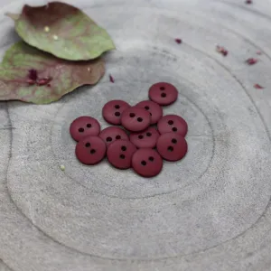 Atelier Brunette - Classic Matte Buttons - Amarante 10mm