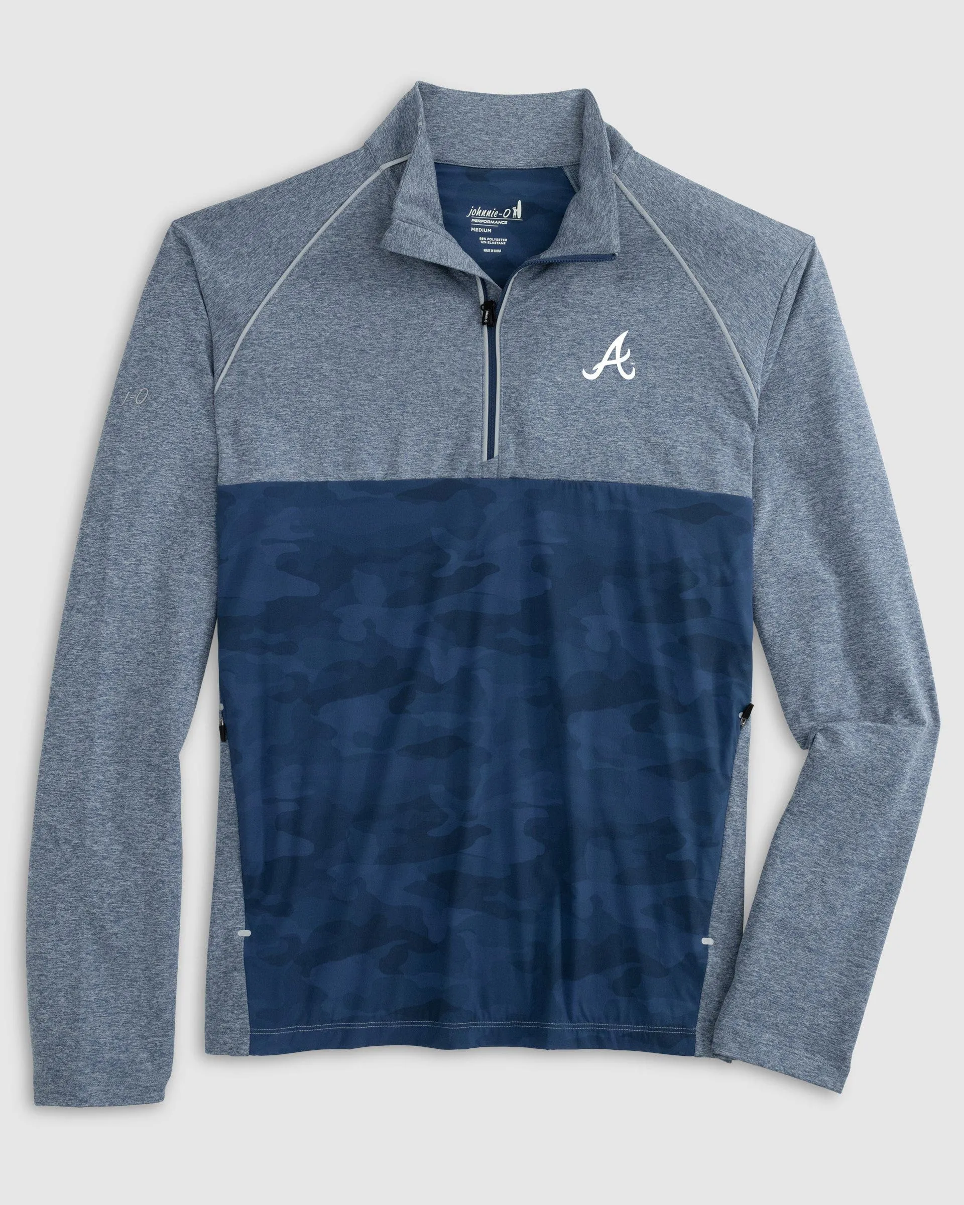 Atlanta Braves Keiser Camo Mixed Media 1/4 Zip
