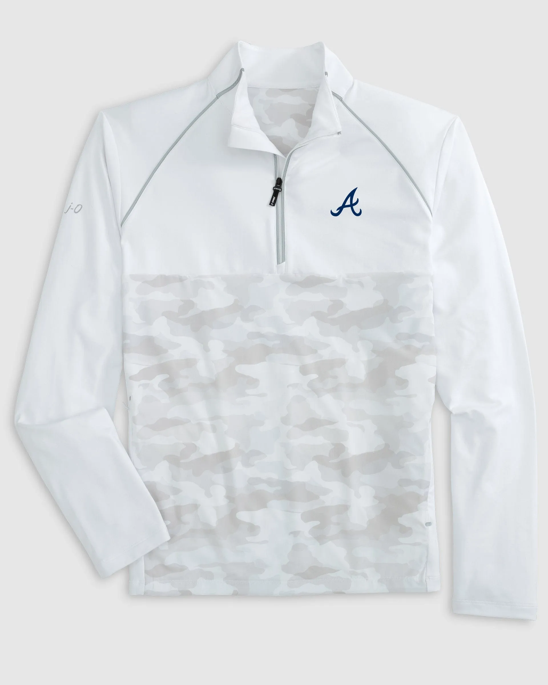 Atlanta Braves Keiser Camo Mixed Media 1/4 Zip