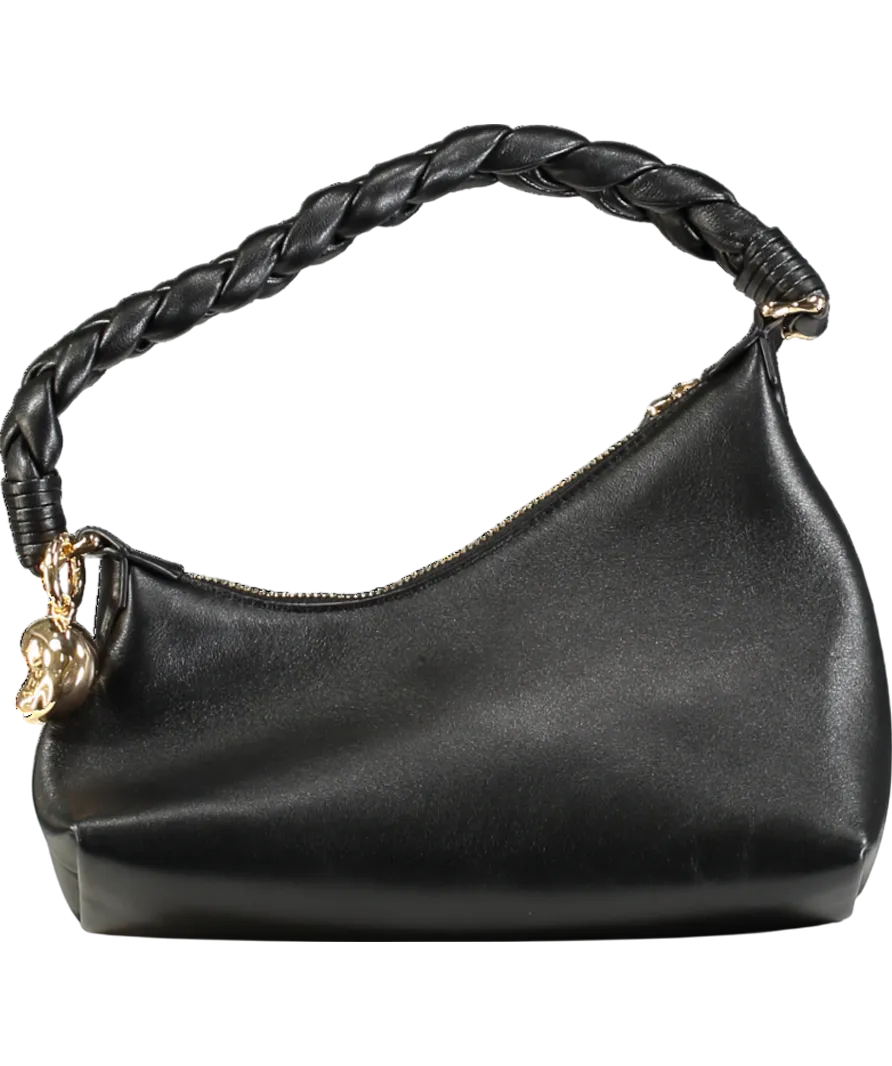 Aupen Nirvana Black Noir/gold Hardware Shoulder Bag