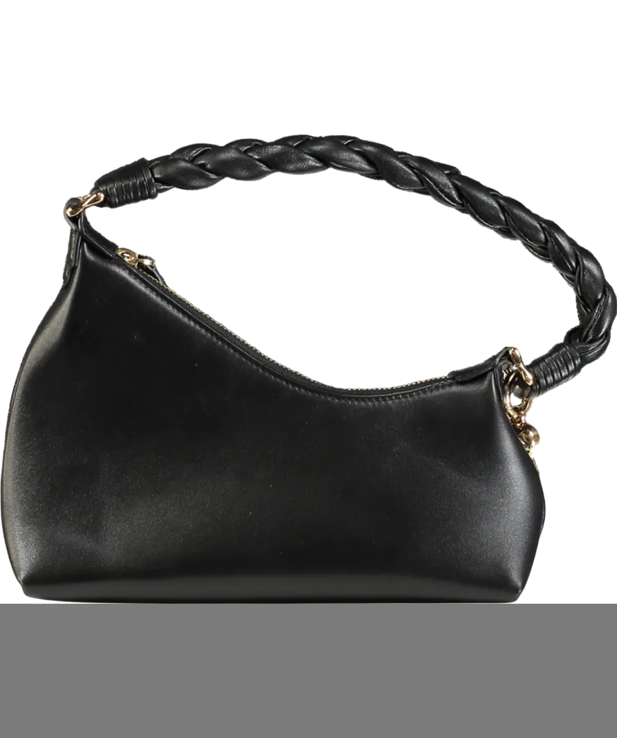 Aupen Nirvana Black Noir/gold Hardware Shoulder Bag