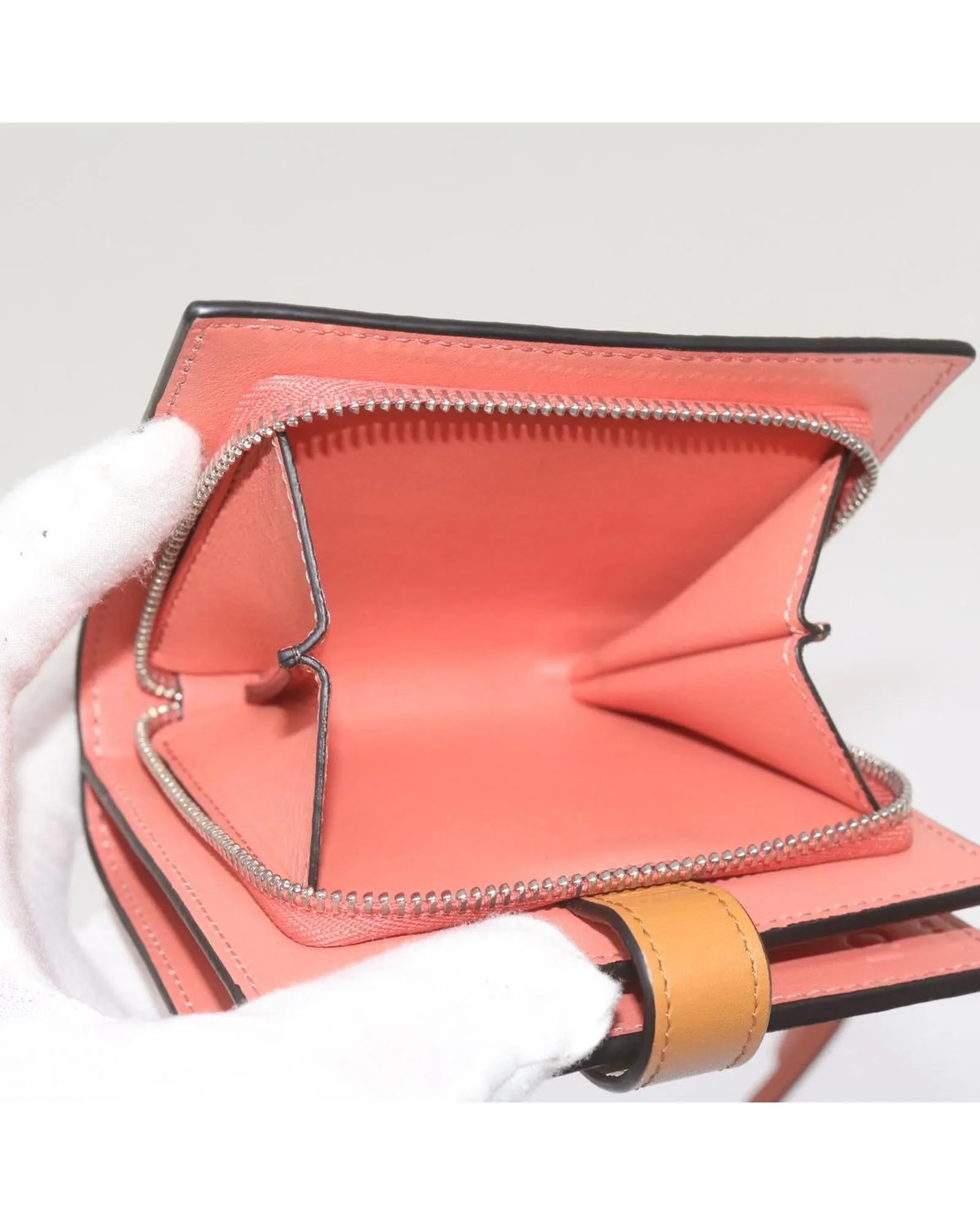 Authentic Gray Leather Wallet by LOEWE