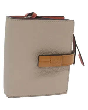Authentic Gray Leather Wallet by LOEWE