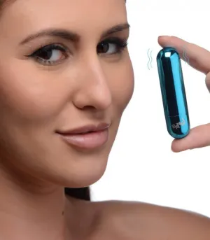 Bang! 10X Vibrating Metallic Bullet Blue