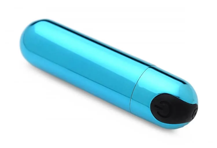 Bang! 10X Vibrating Metallic Bullet Blue