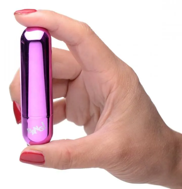 Bang! 10X Vibrating Metallic Bullet Purple