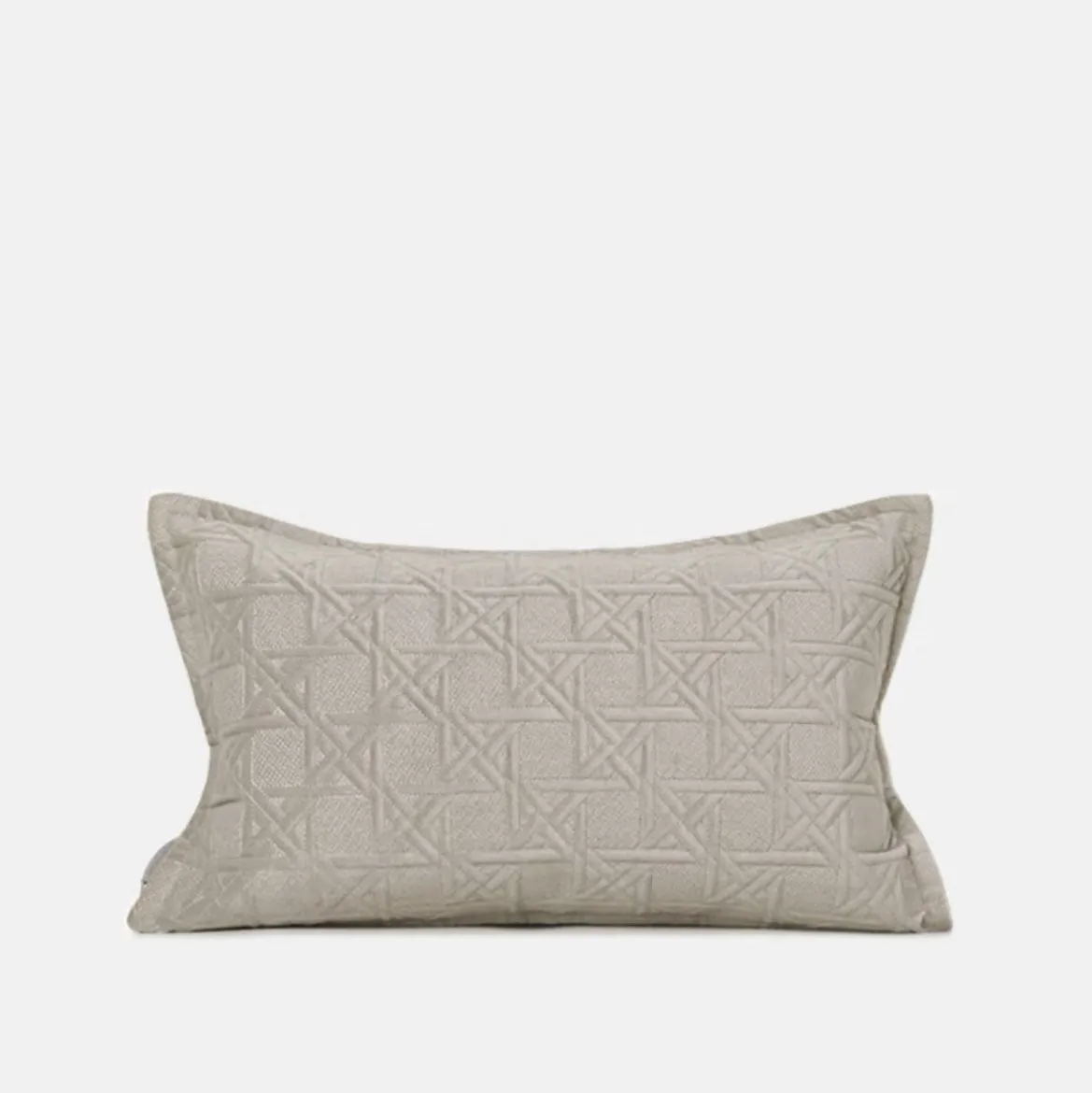 Beige Fox Fur Cushion Set