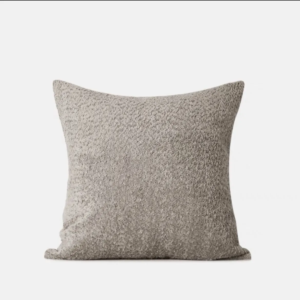 Beige Fox Fur Cushion Set