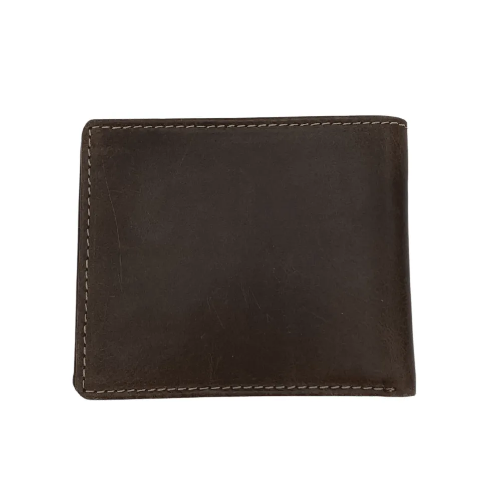 Bifold Wallet 8 Credit Card Slots Made with Genuine Leather - 1007 - Multi Colours