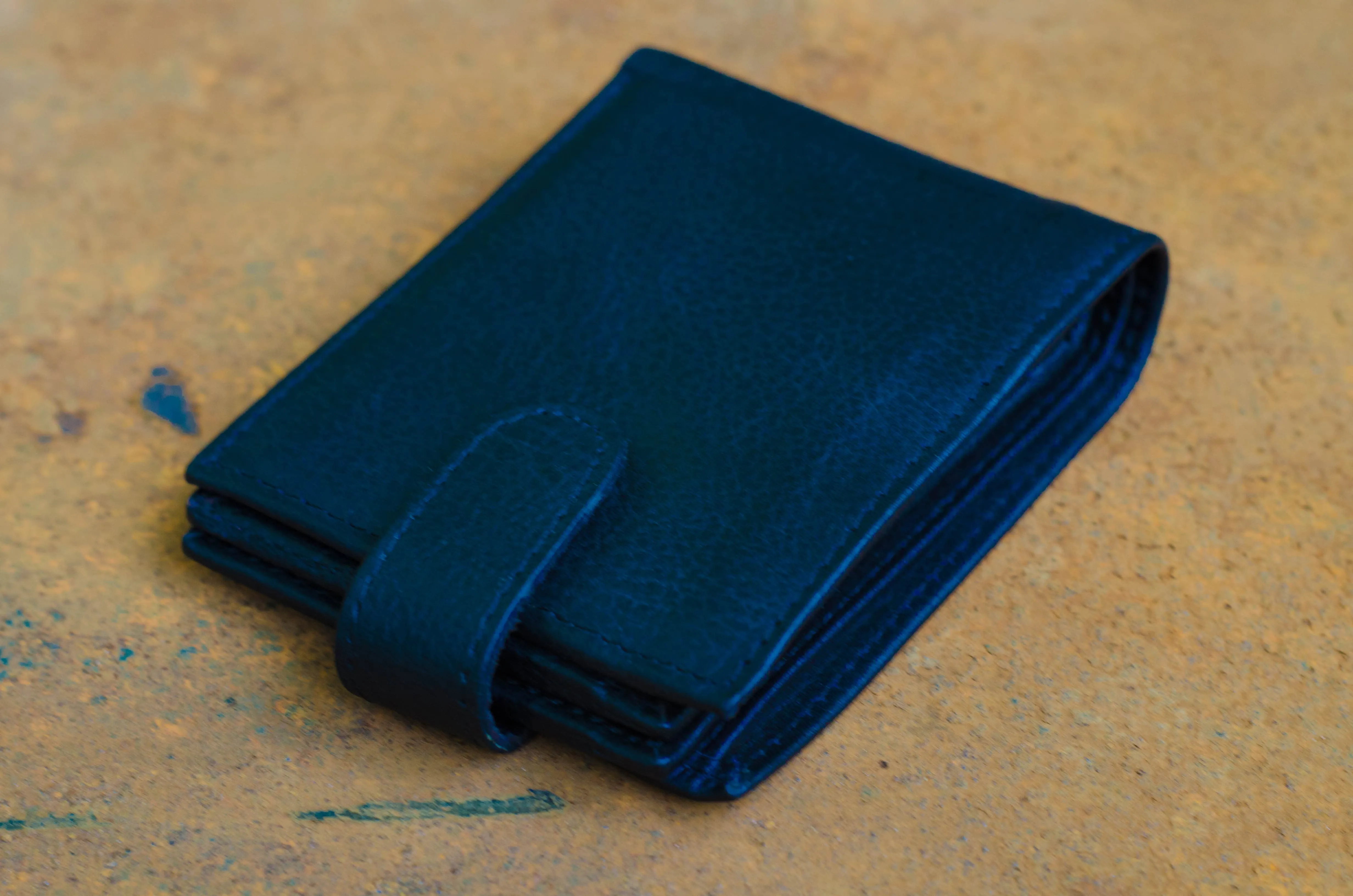 Black Soft Leather Wallet 2 piece