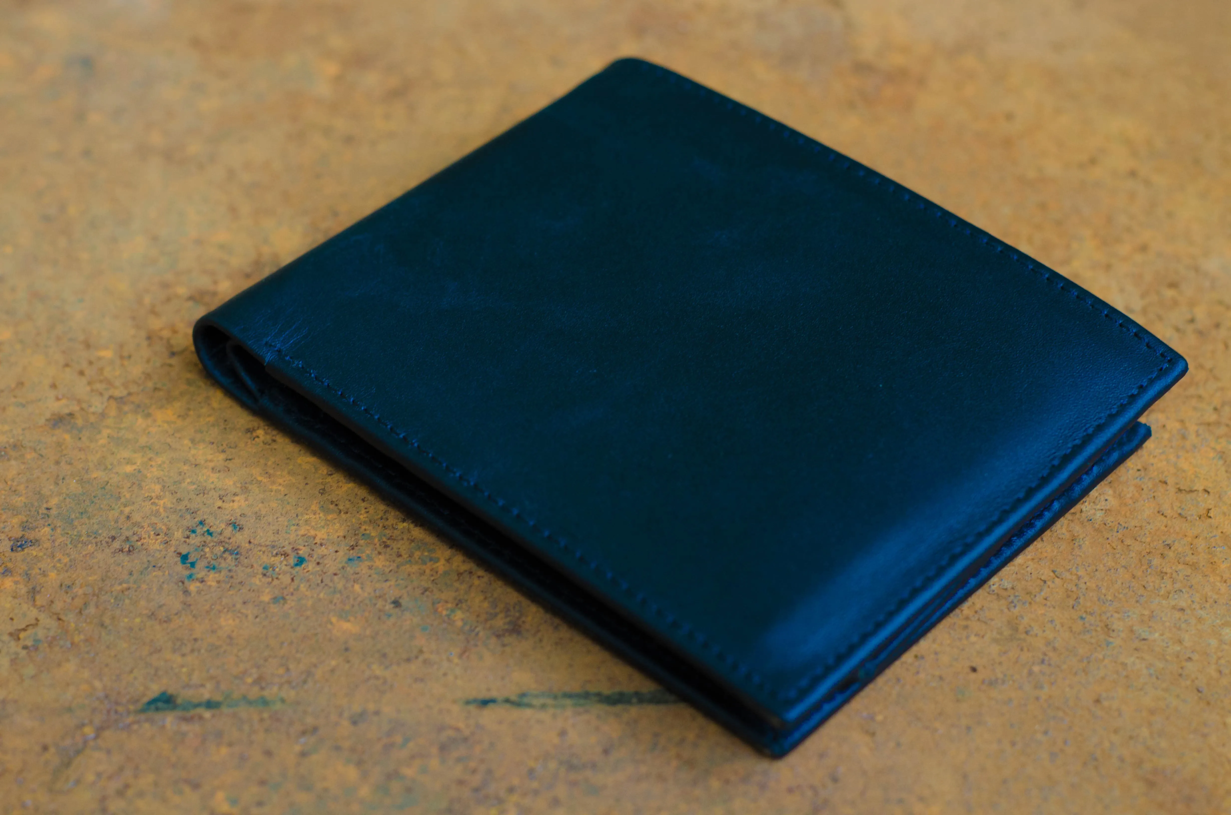 Black Soft Leather Wallet 2 piece