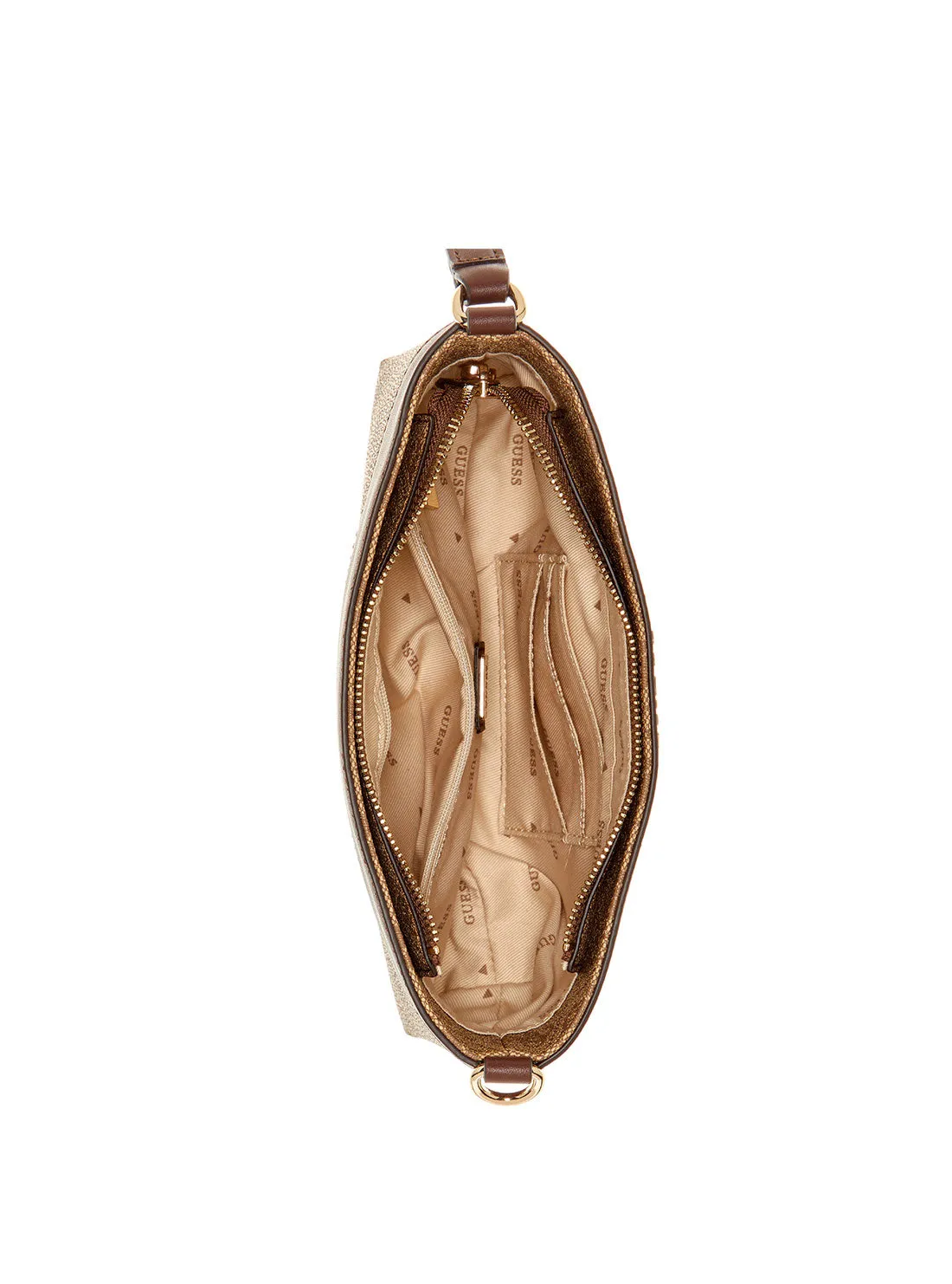Brown Logo Cristiana Mini Shoulder Bag