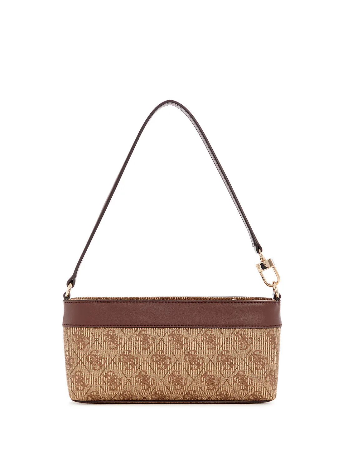 Brown Logo Cristiana Mini Shoulder Bag