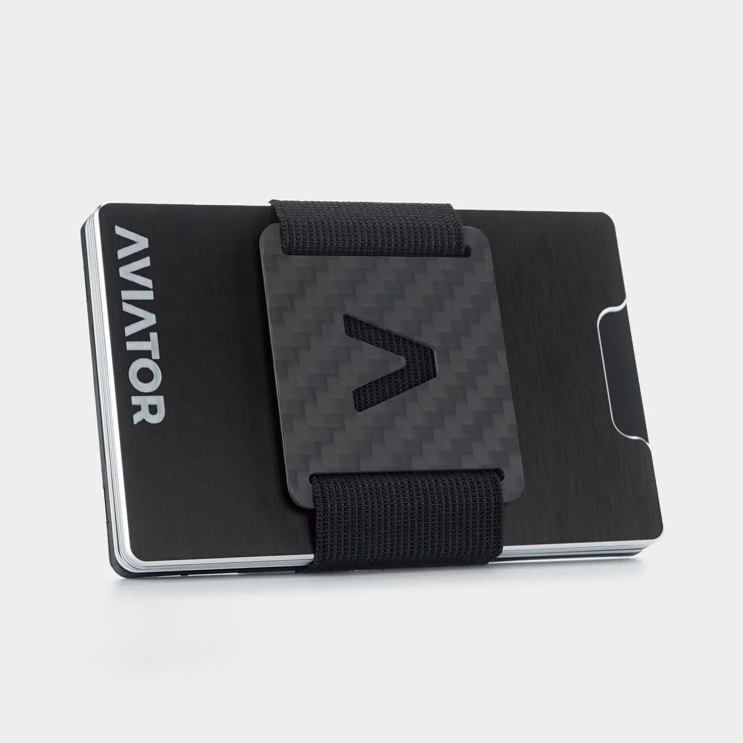 Brushed Black Aluminum Minimalist Wallet