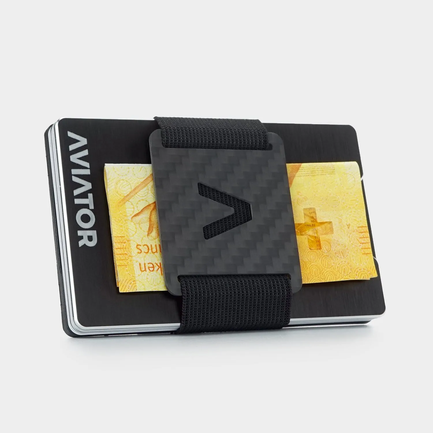 Brushed Black Aluminum Minimalist Wallet
