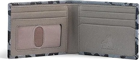 Camo Bifold Leather Wallet