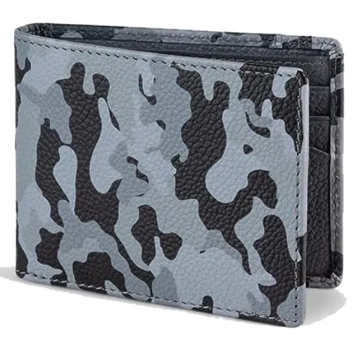 Camo Bifold Leather Wallet