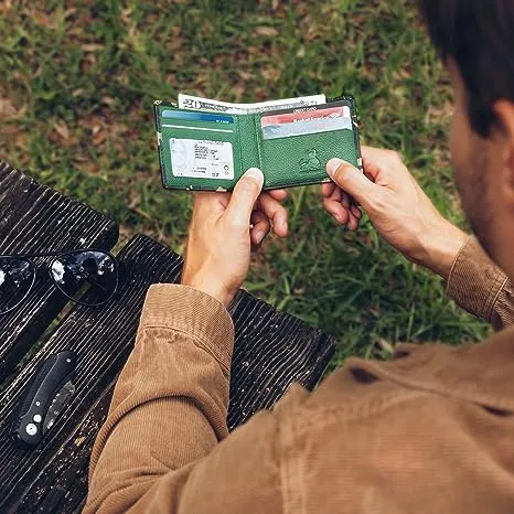 Camo Bifold Leather Wallet