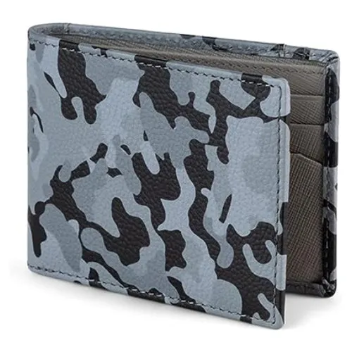 Camo Bifold Leather Wallet