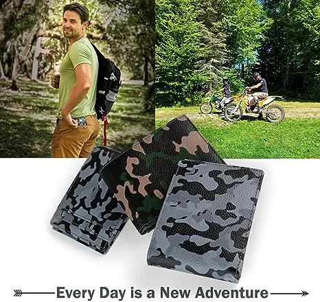 Camo Bifold Leather Wallet