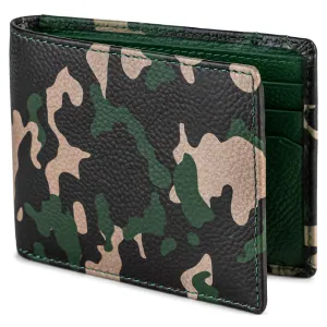Camo Bifold Leather Wallet