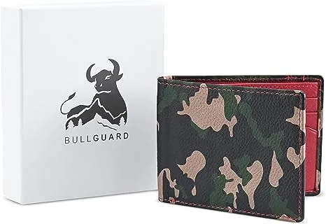 Camo Bifold Leather Wallet