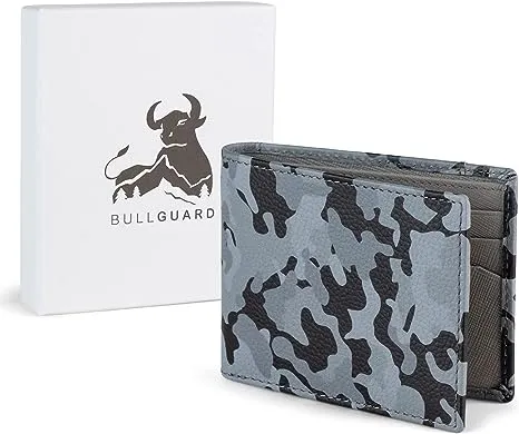 Camo Bifold Leather Wallet