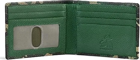 Camo Bifold Leather Wallet