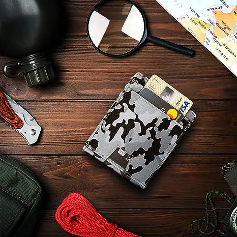 Camo Bifold Leather Wallet