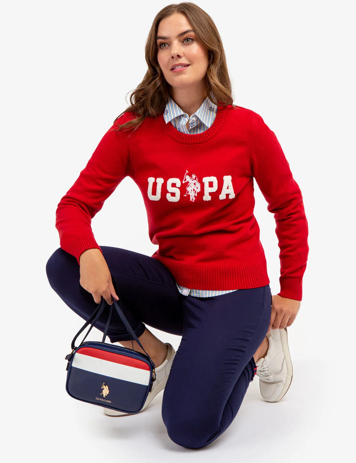 CLASSIC SIGNATURE STRIPE CROSSBODY BAG