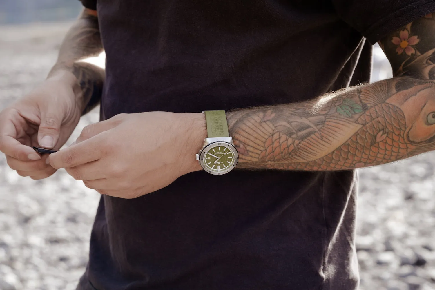 FOR Watch Marinemaster M-4 Woodpecker Green