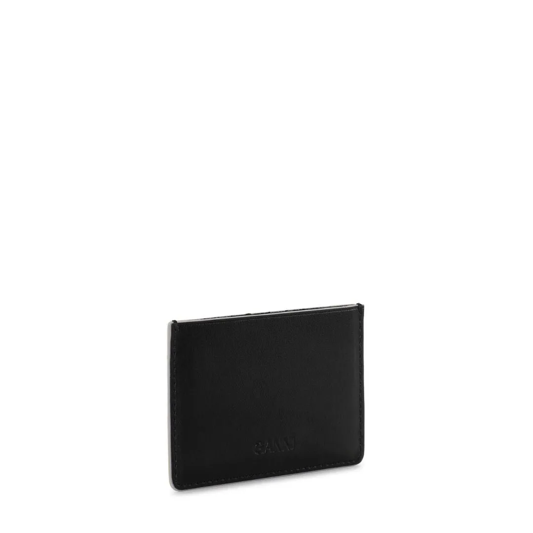 Ganni Bou Card Holder (Black)