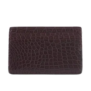 Genuine Matte Alligator 5-Pocket Card Case