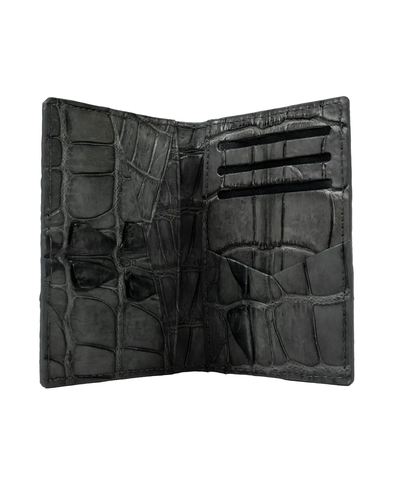 GREY LEATHER WALLET