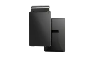 Groove Gun Metal Wallet w/ Money Clip