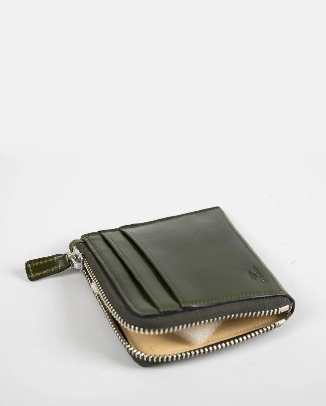Il Bussetto Small Zip Wallet (Leather) - Dark Green