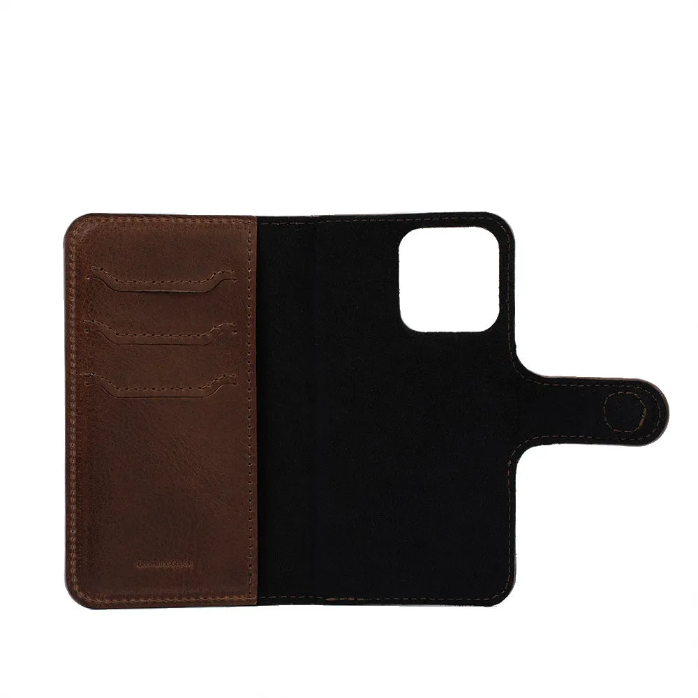 iPhone 14 series Full-Grain Leather Folio Case Wallet with MagSafe - Classic 4.0