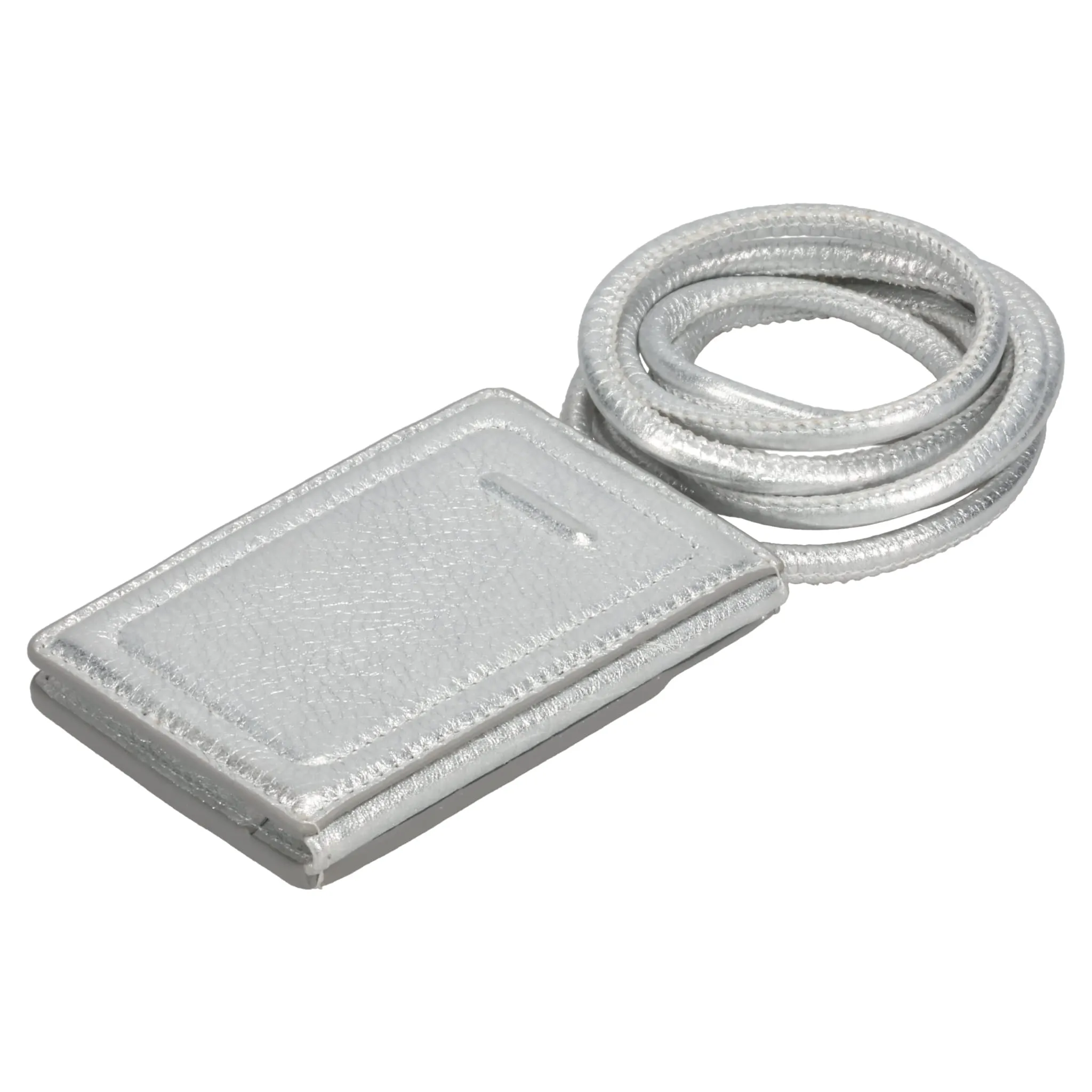 iPhone ACCESSORY-SHOULDER STRAP CARD CASE / SILVER